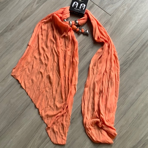 🧡 NWT Scarf and Neck Wrap Necklace. Such a fun accent. - Picture 7 of 8